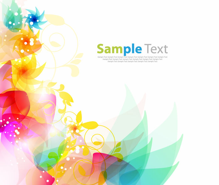 free vector Floral Abstract Background